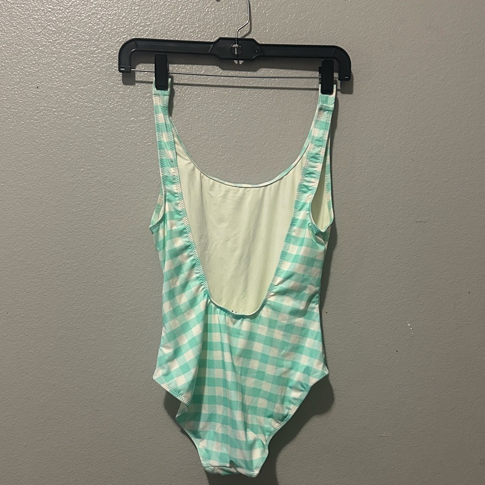 Solid & Striped Mint Checkered One-Piece Swimsuit - image 3